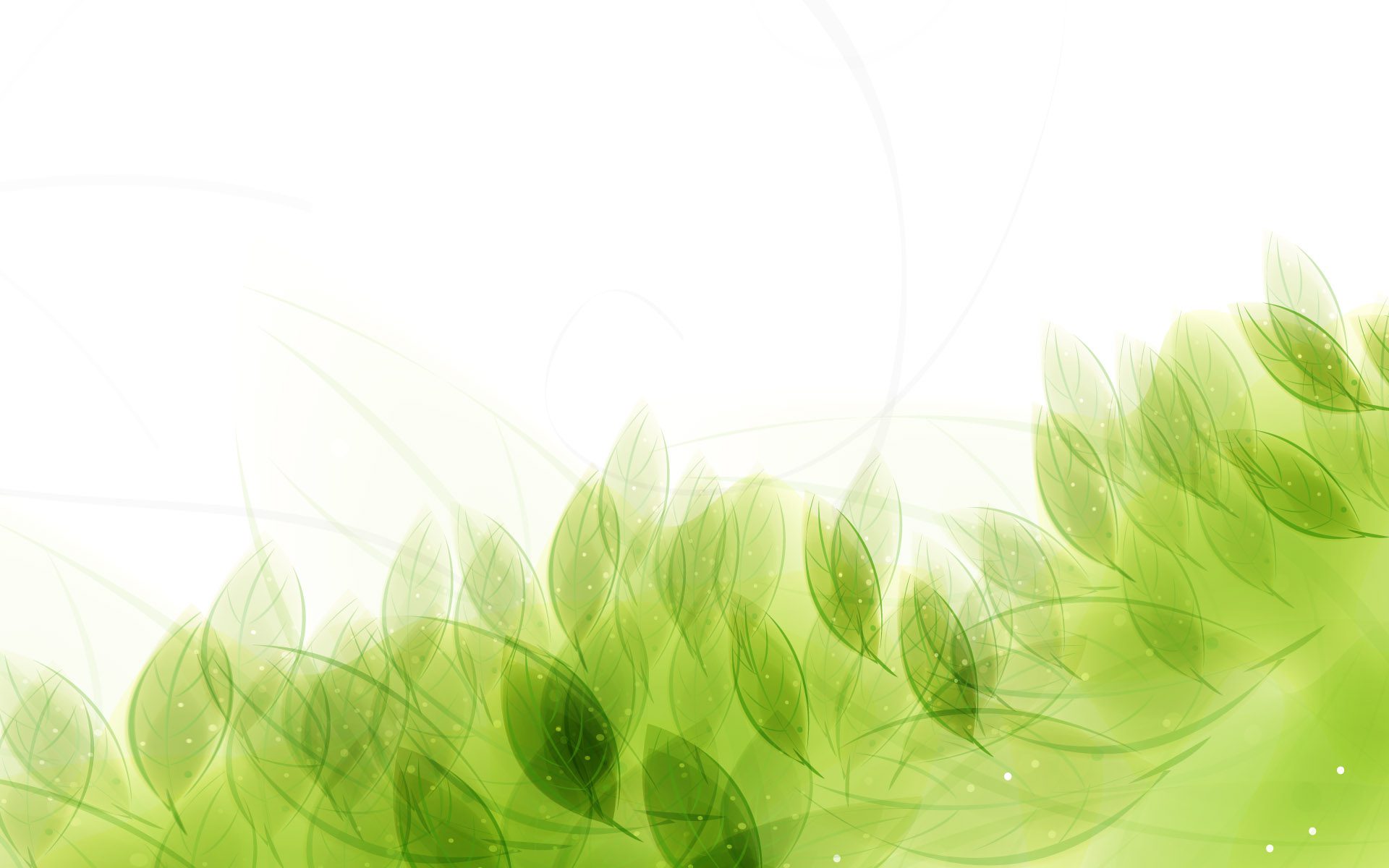 Green Leaves Pattern Backgrounds For PowerPoint Nature PPT Templates